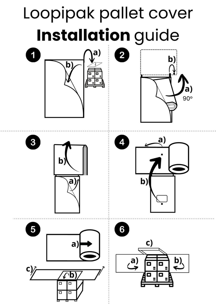 Housse de transport réutilisable pour Euro-palette 120x80cm