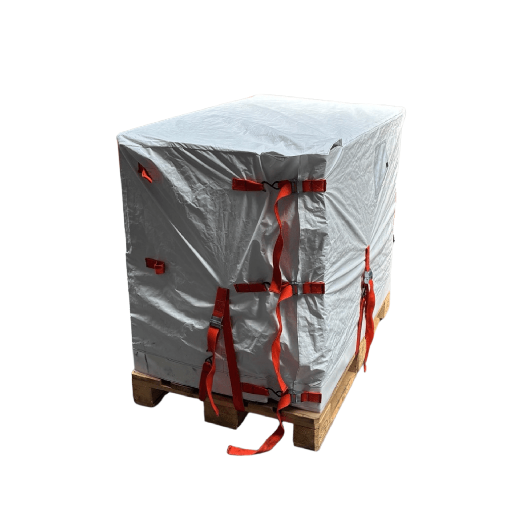 Housse de protection pour palette 120/80 - à enfiler, ouverture sur une arête