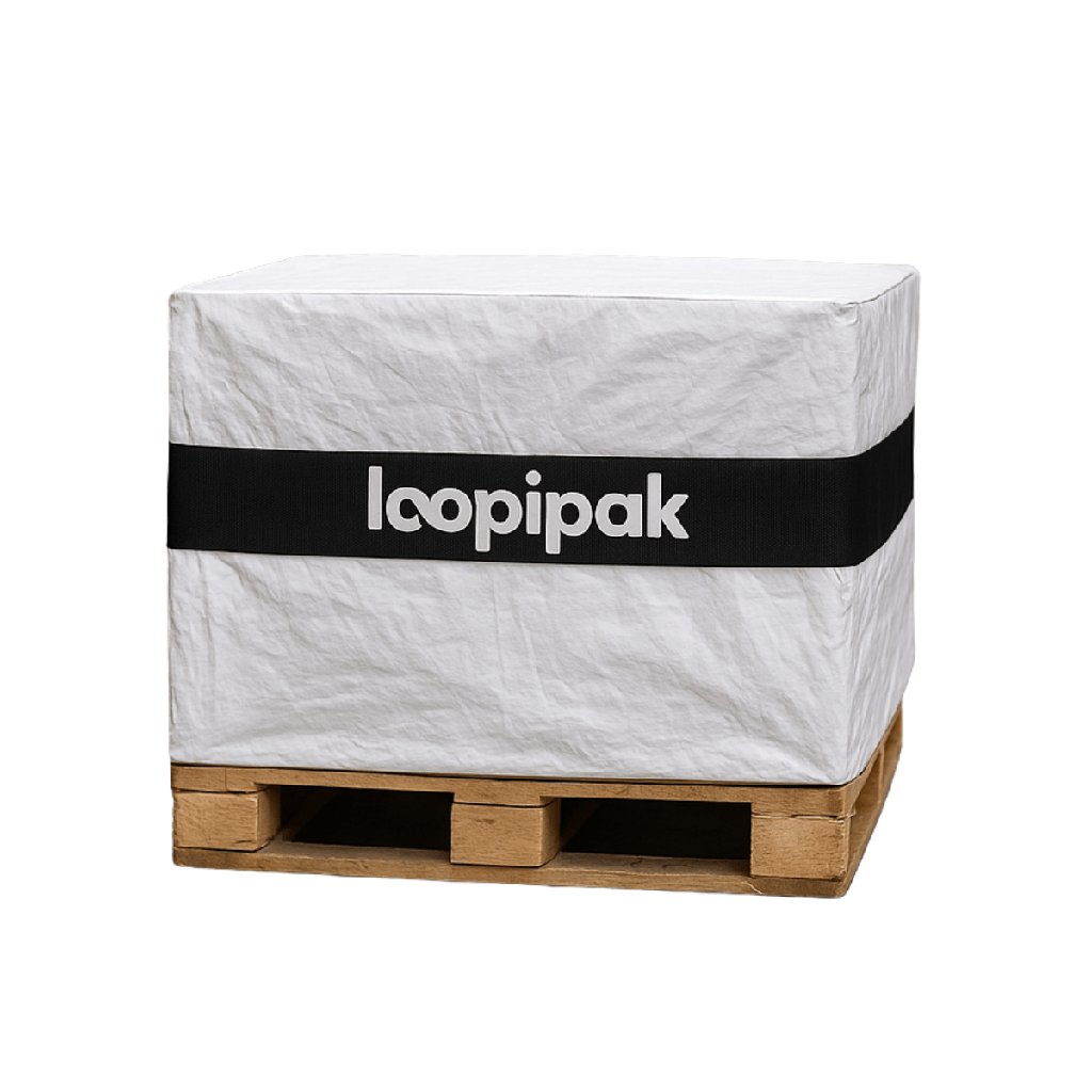 Reusable storage cover for 120/80 cm Euro pallets