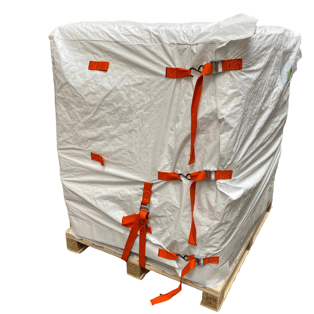 Housse de protection pour palette 120/100 - à enfiler, ouverture sur une arête