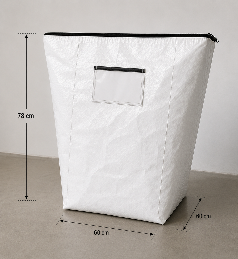 Herbruikbare inzamelzak met ritssluiting (60x60x78cm)