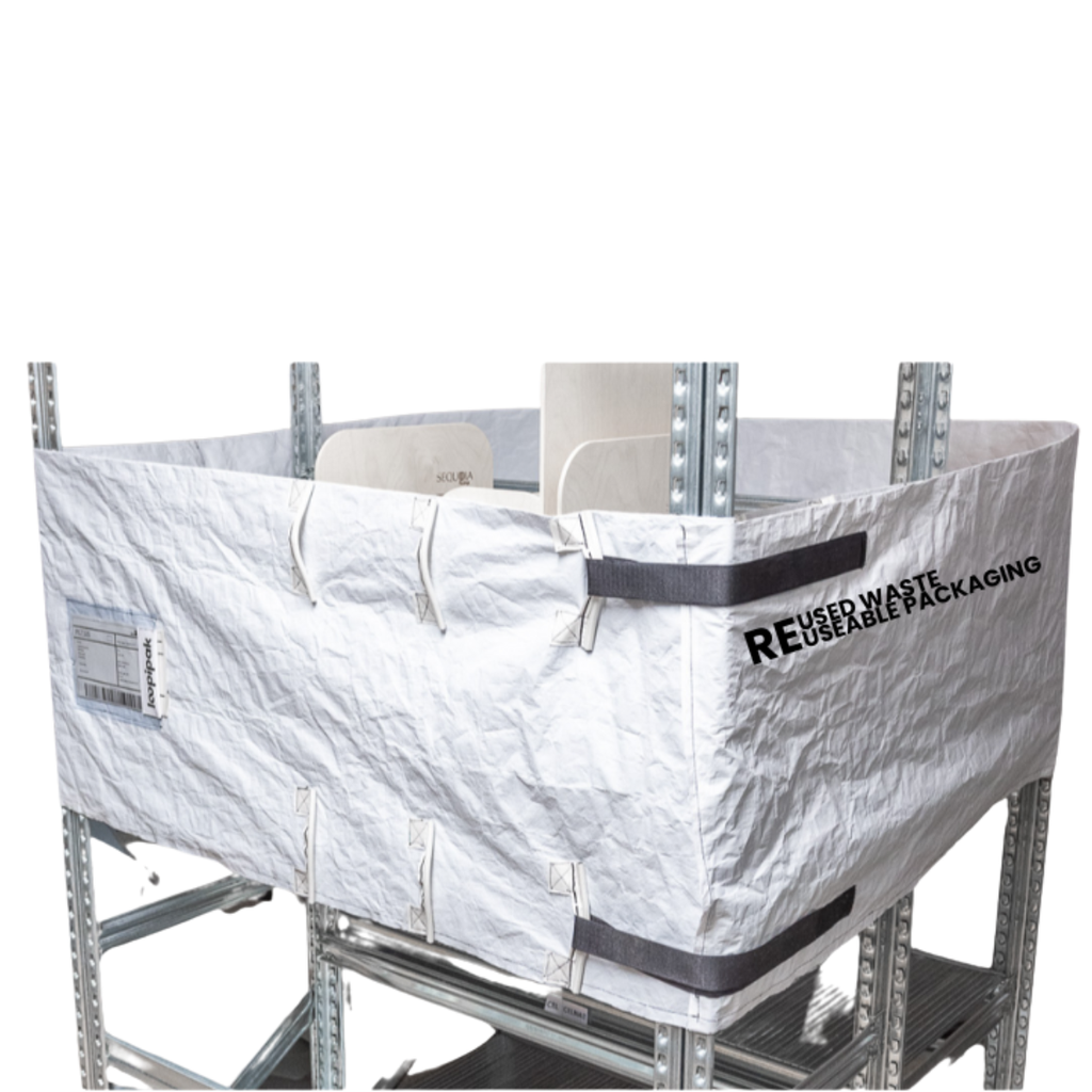 Pallet and trolley reusable strap