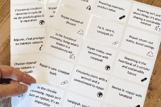 Herstelstickers van Loopipak