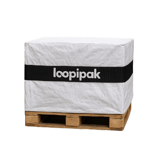 Reusable storage cover for 120/80 cm Euro pallets